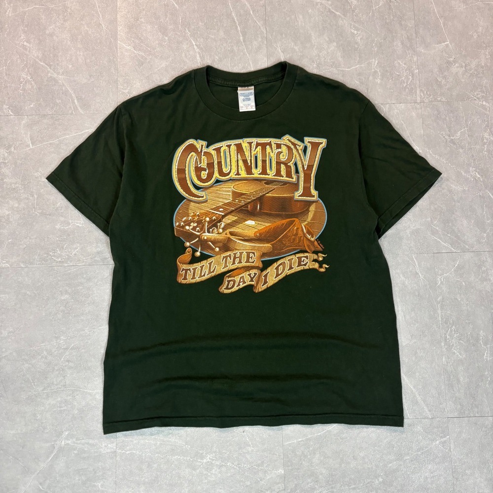 Tennessee River Mens Country Till The Day I Die Graphic T-Shirt Green Large
